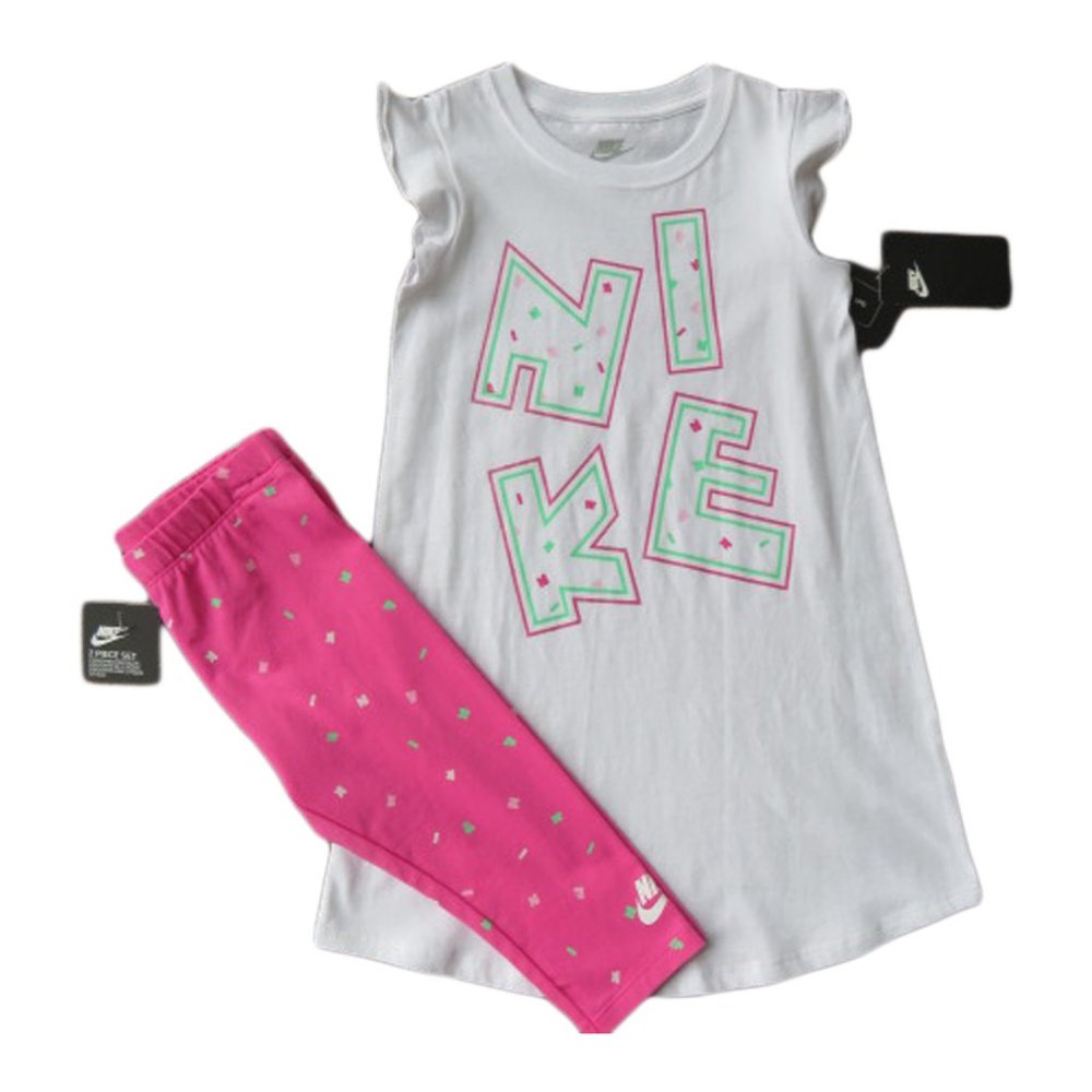NIKE Girl's 2 Pc Set Legging & Tee